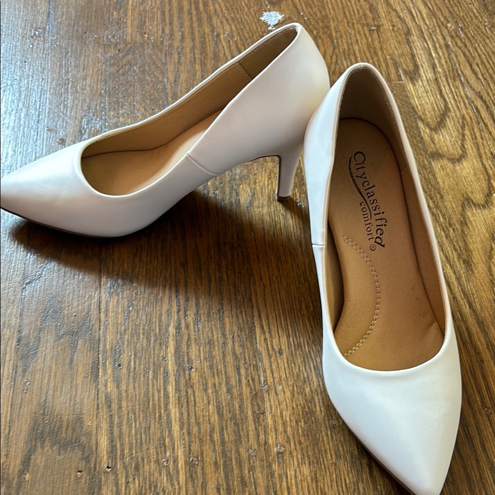 Cityclassified White Stiletto Heels Classic Pumps